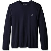 Nautica Mens Long Sleeve Solid Crew Neck T-Shirt X-Large Navy